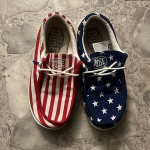 Hey Dude’s American Flag size Y4 L5